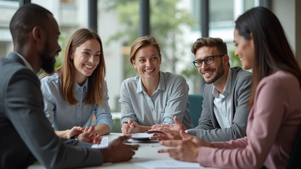 Teamwork und Zusammenarbeit in professioneller Umgebung